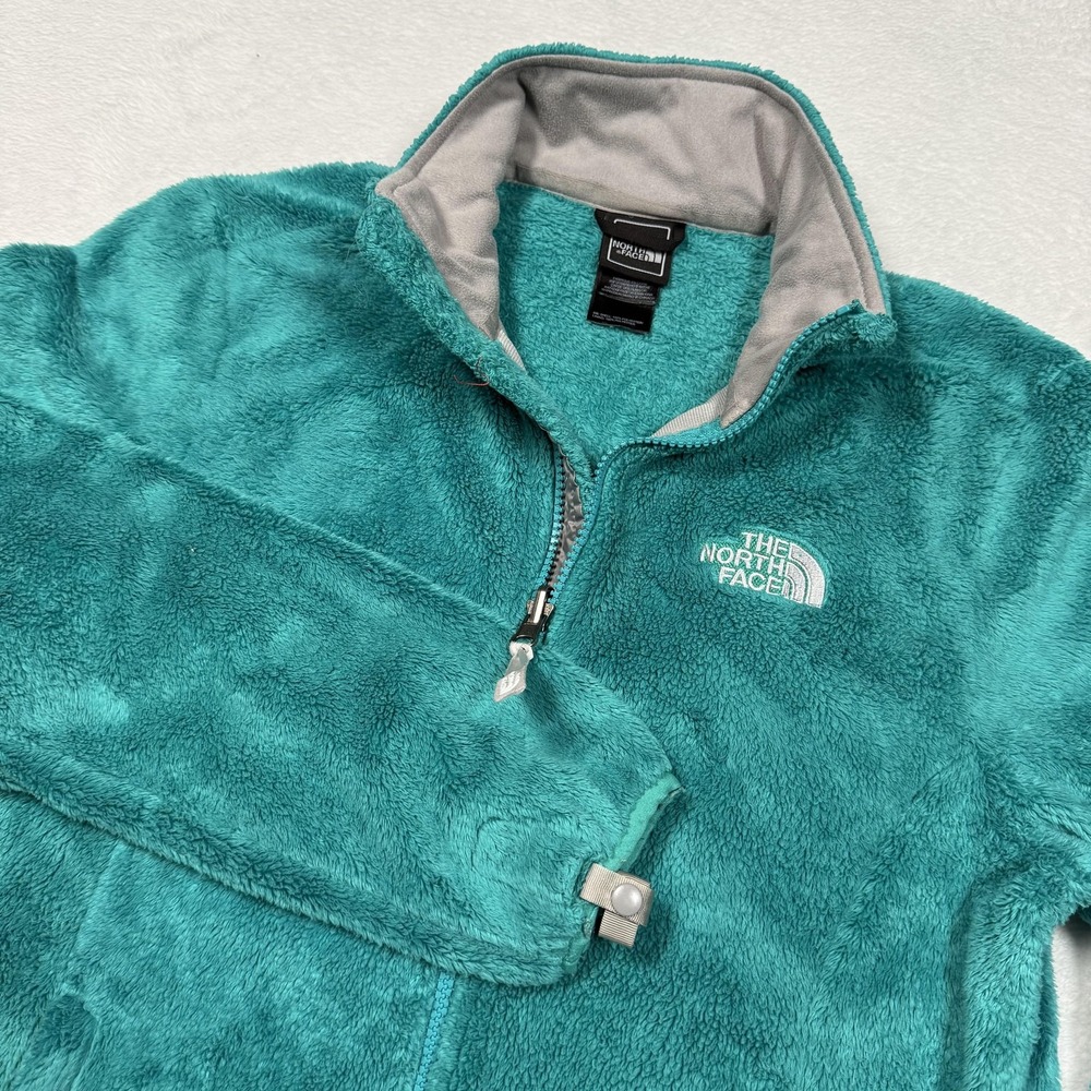 The North Face Jacket Womens Small Teal Osito Fleece Full Zip High Pile Soft